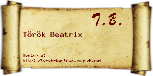 Török Beatrix névjegykártya