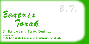 beatrix torok business card